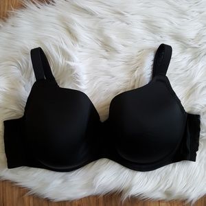 Cacique Black French Full Coverage Cooling Bra 44D